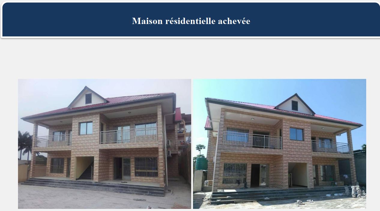 Constructions d’un immeuble résidentiel à Limete